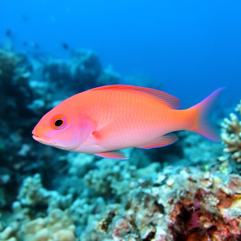 Anthias at the dive site Jack's Place