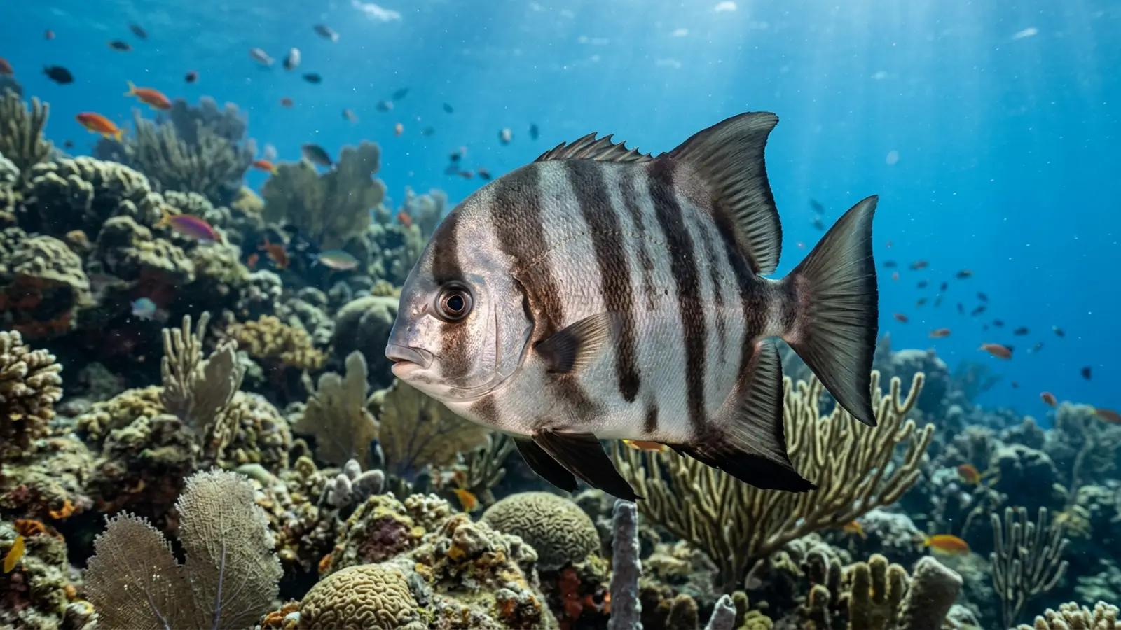 Atlantic spadefish at the dive site Amberjack Reef
