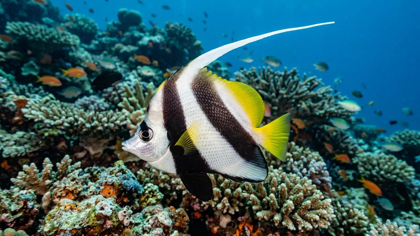 Bannerfish at the dive site The Quarry