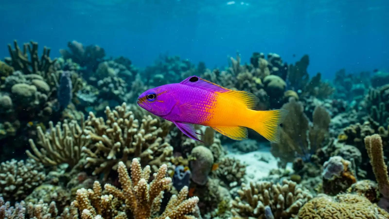 Lyretail basslet at the dive site Komba Island