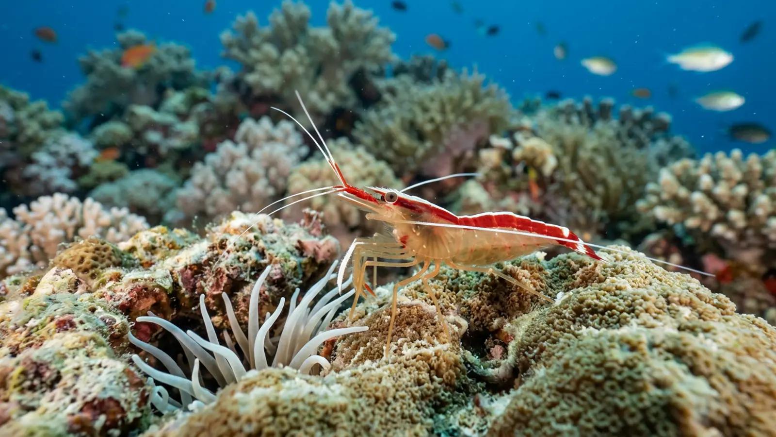 Cleaner Shrimp at the dive site Jado Trader Wreck