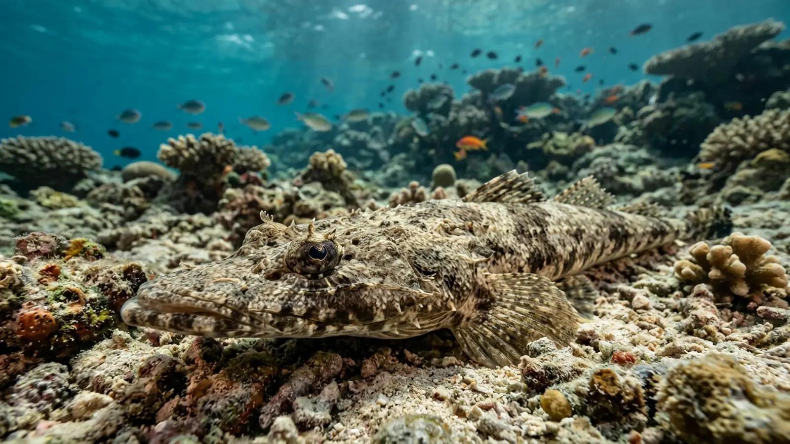 Crocodilefish at the dive site Mitsio Wreck