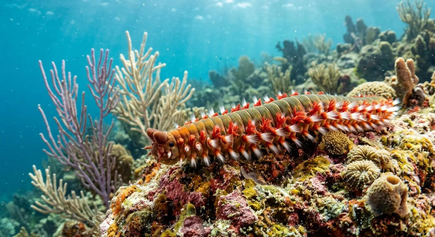 Fireworm at the dive site Amber Head