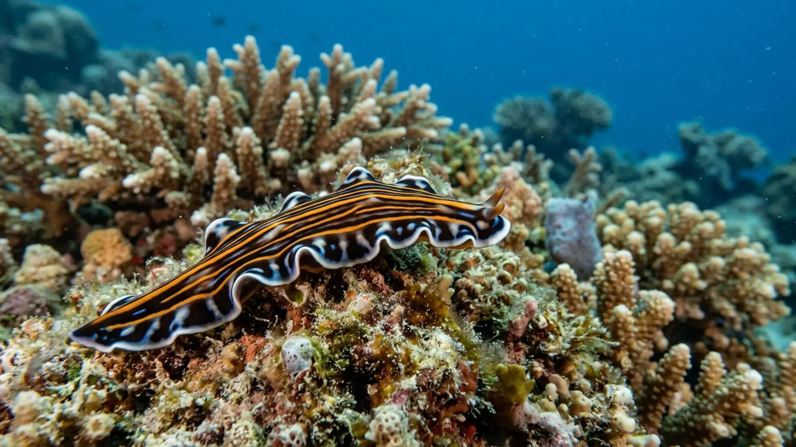 Flatworm at the dive site Port Noarlunga