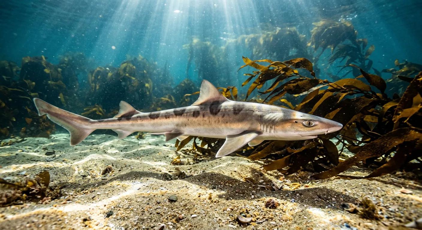 Hound shark at the dive site Gordo Banks