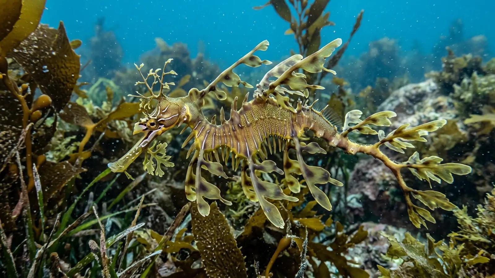 Leafy sea dragon at the dive site Rottnest Island