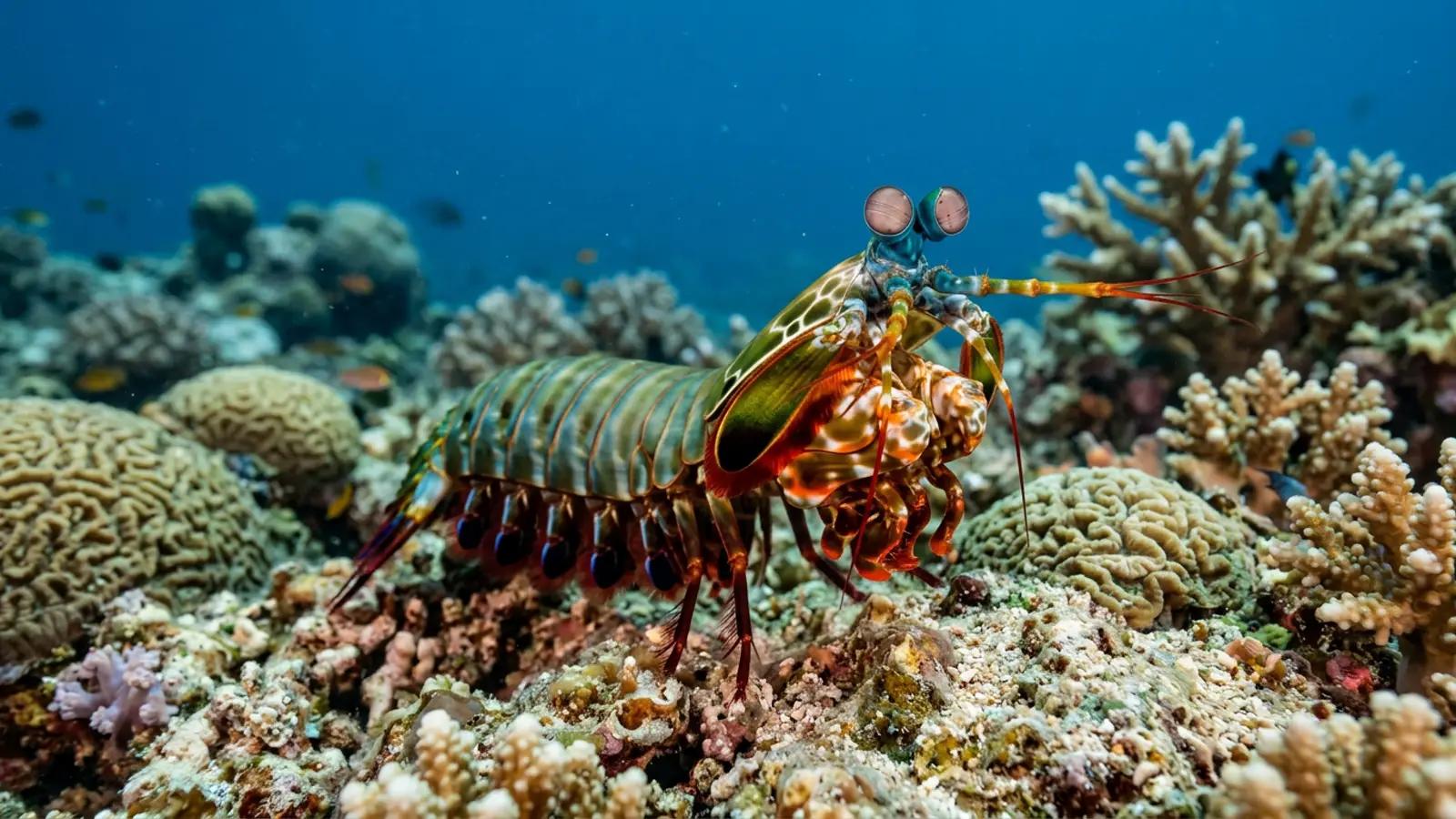 Shrimp at the dive site Jack Neil Bight