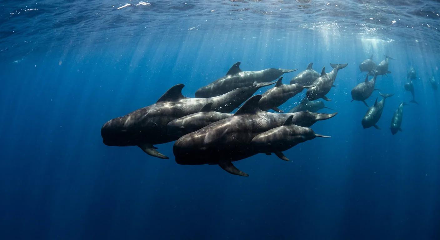 Pilot Whale at the dive site Sawabi Islands