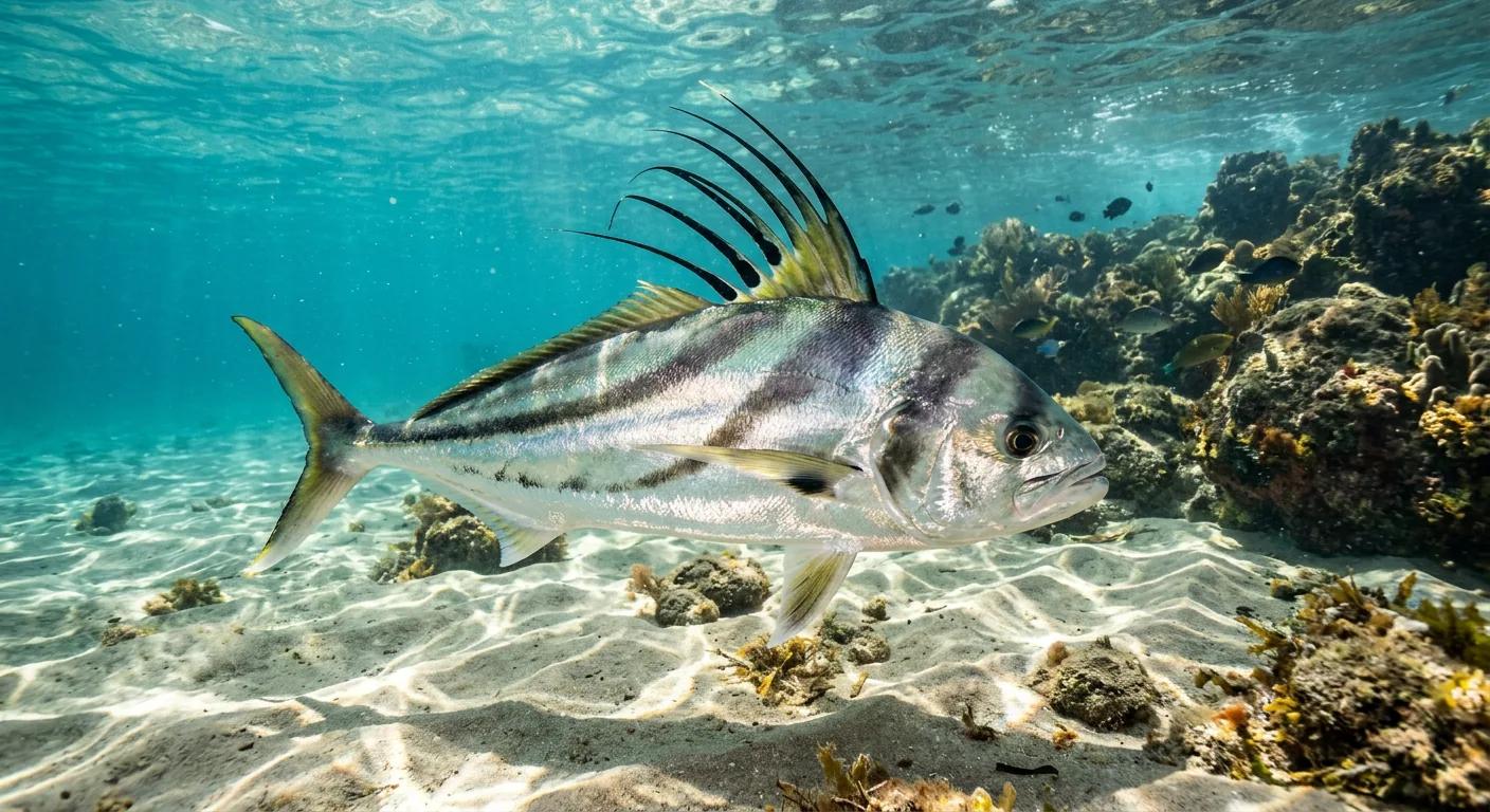 Roosterfish at the dive site U1277