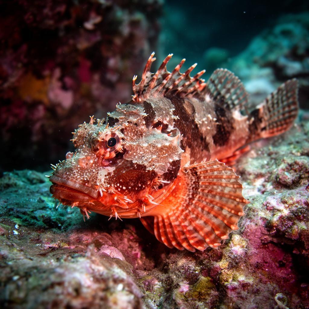 Red Scorpionfish at the dive site Caloura Reef