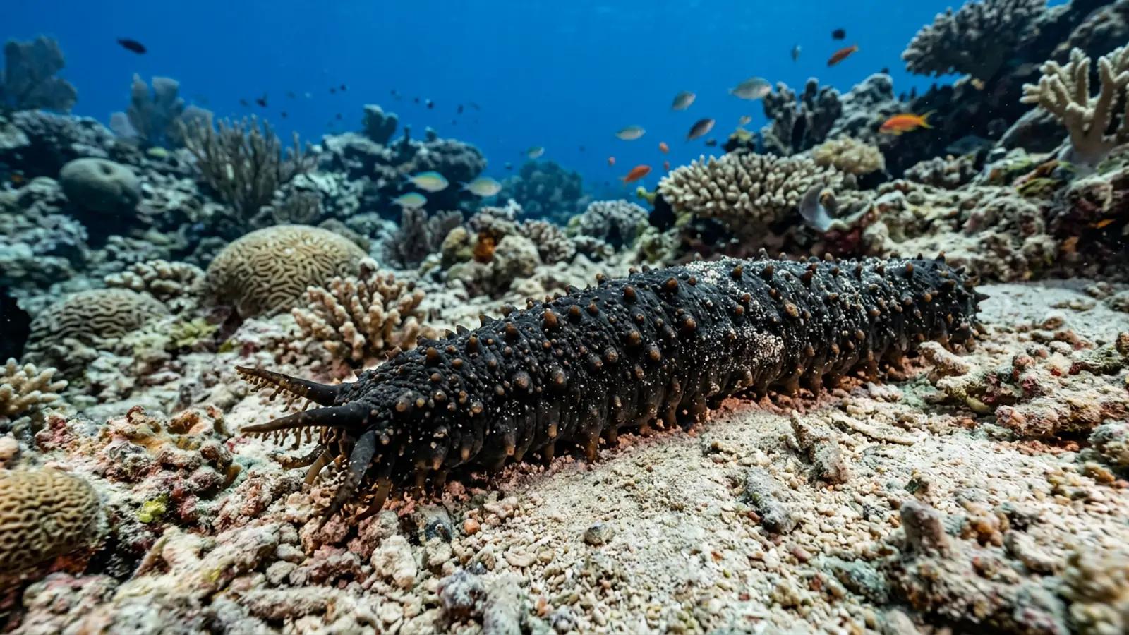 Sea cucumbers at the dive site Swanee Reef