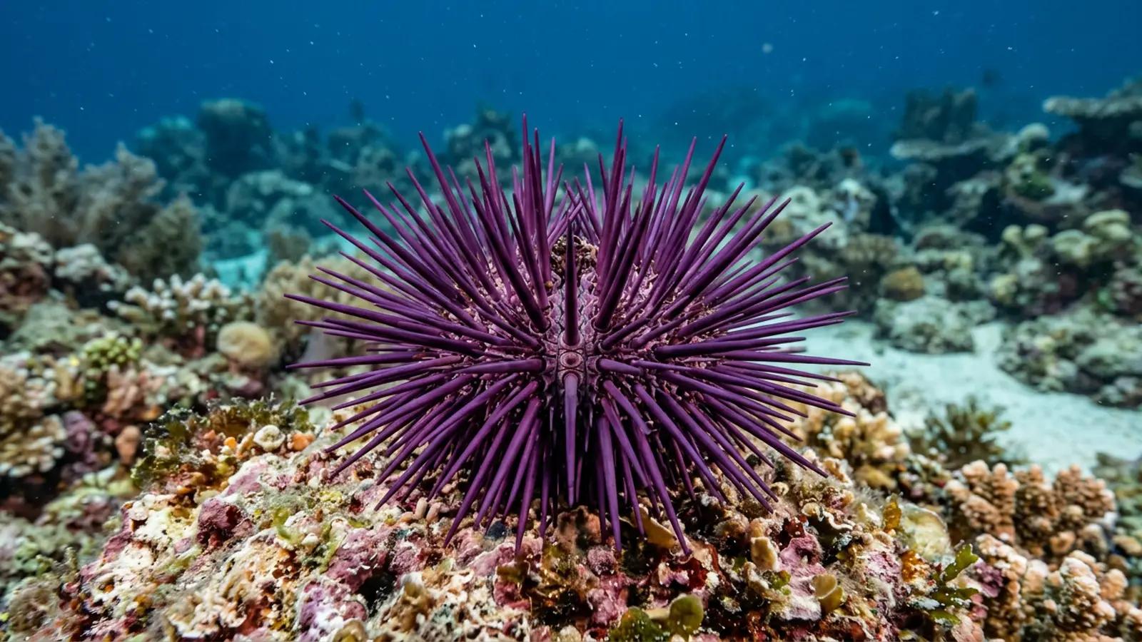 Sea urchins at the dive site Swanee Reef
