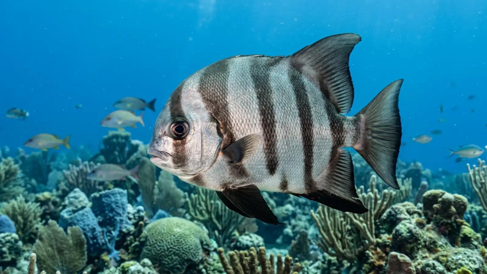 Spadefish at the dive site Mama Viña Wreck