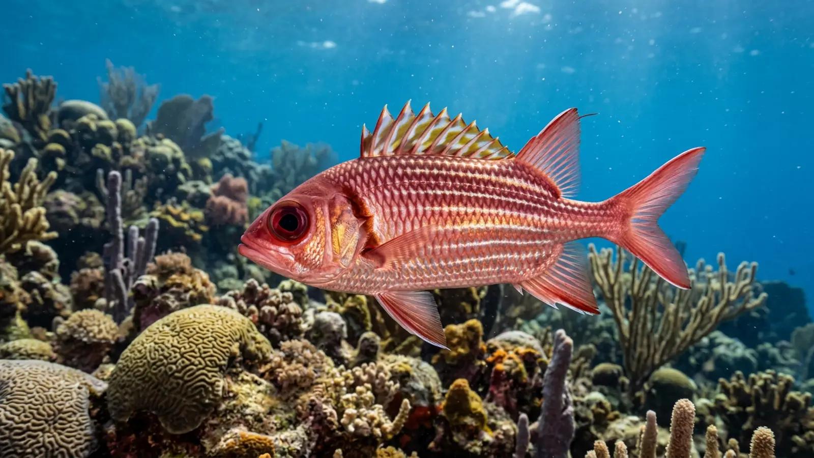 Squirrelfish at the dive site The Quarry