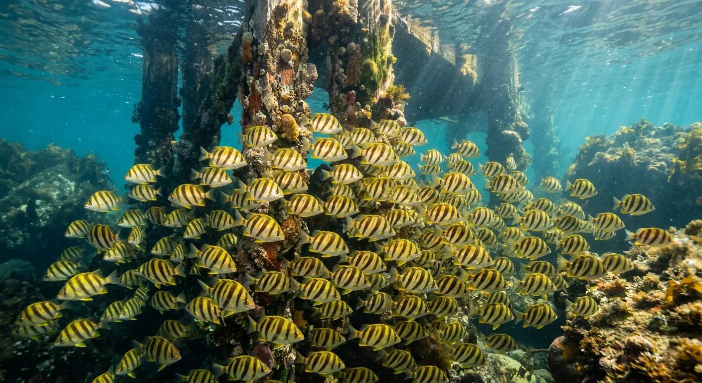 Stripey at the dive site Camp Cove