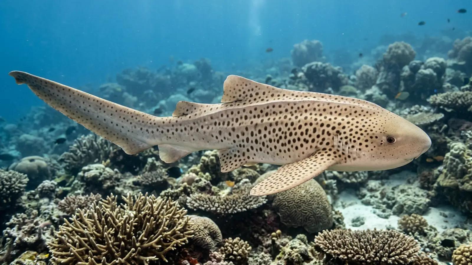 Zebra shark at the dive site Ipet Drop-off