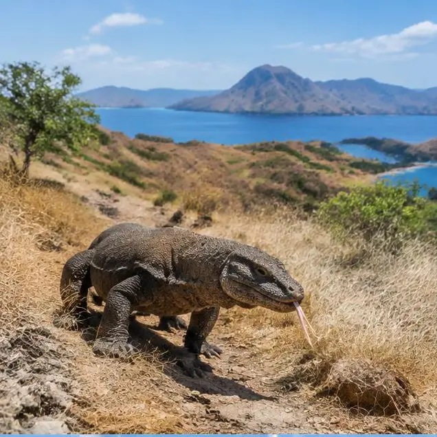 AI-generated illustration of Komodo National Park