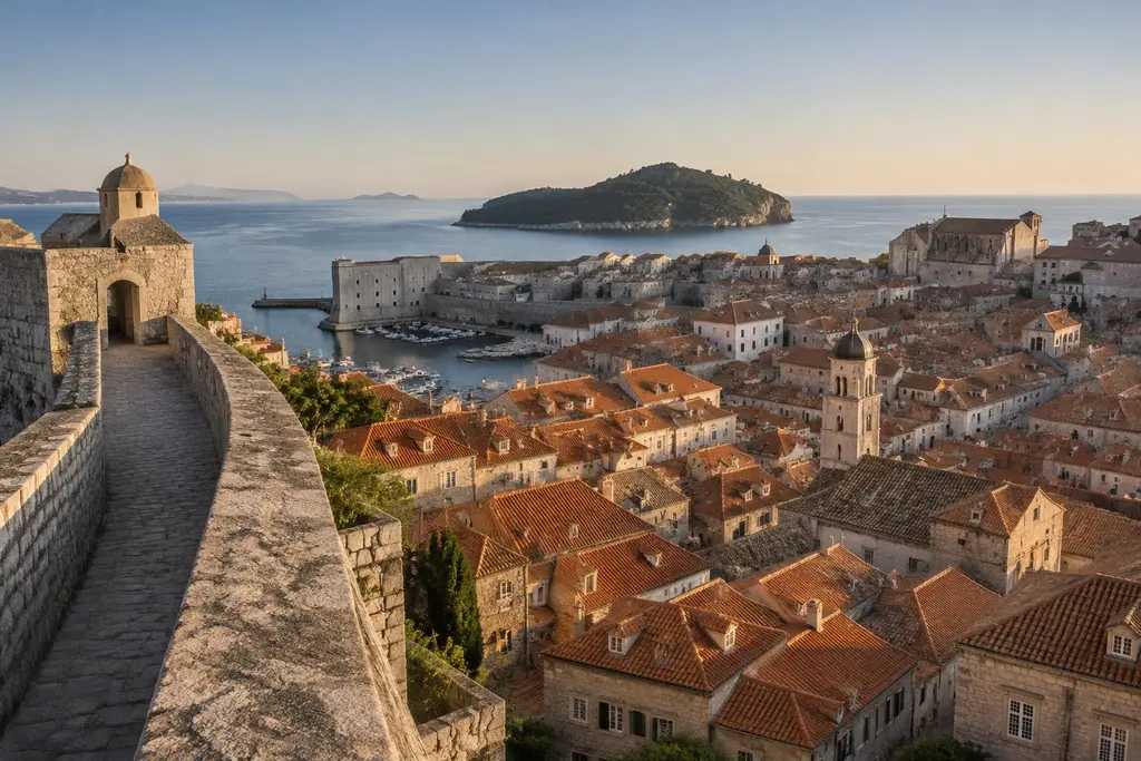 AI-generated illustration of Dubrovnik