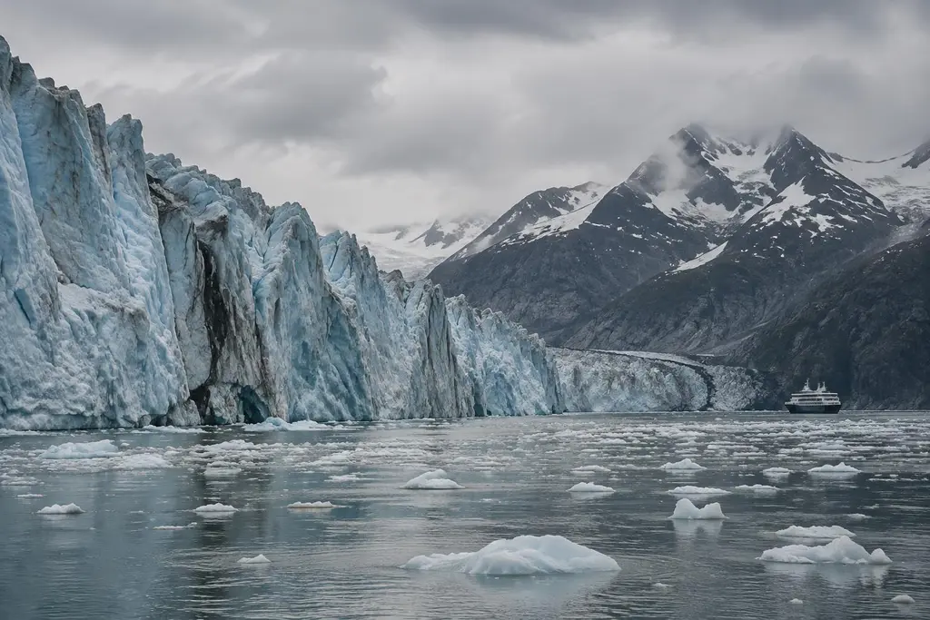 AI-generated illustration of Glacier Bay