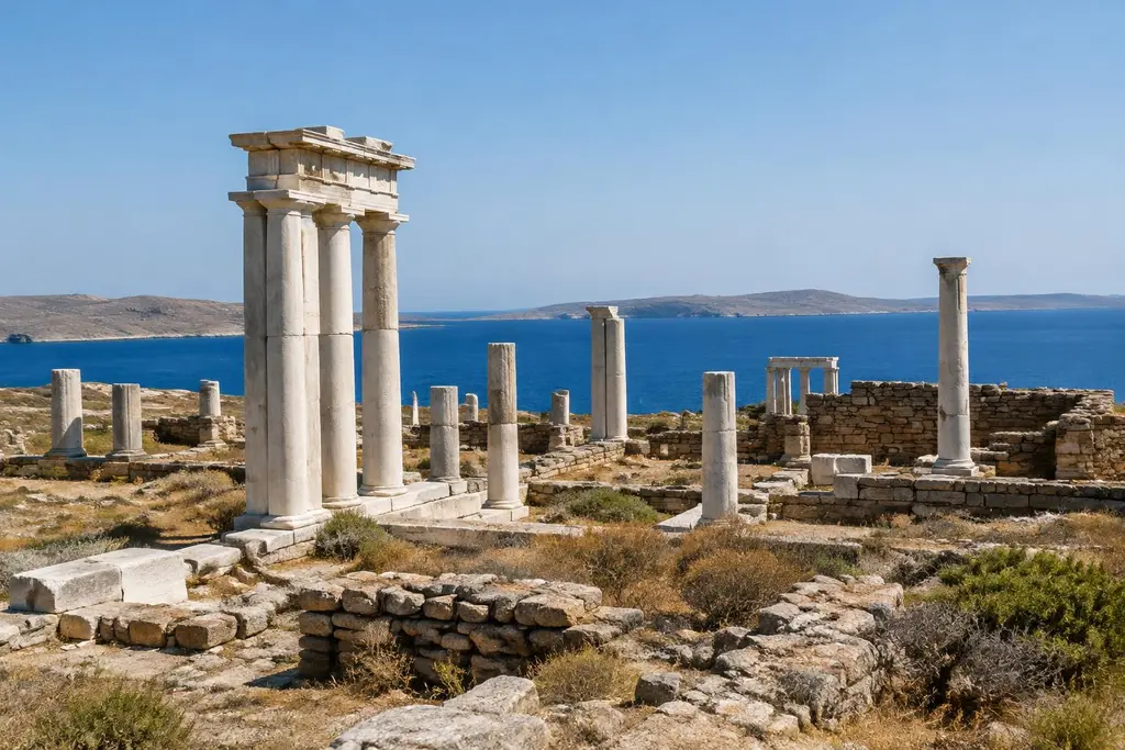 AI-generated illustration of Delos