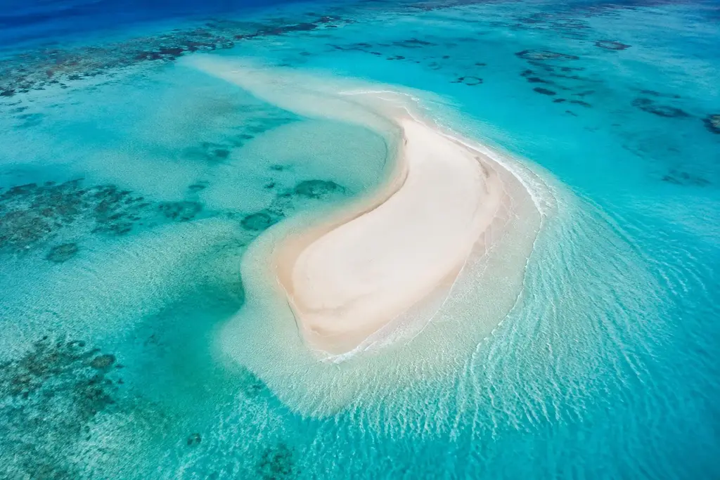 AI-generated illustration of Atoll sandbanks