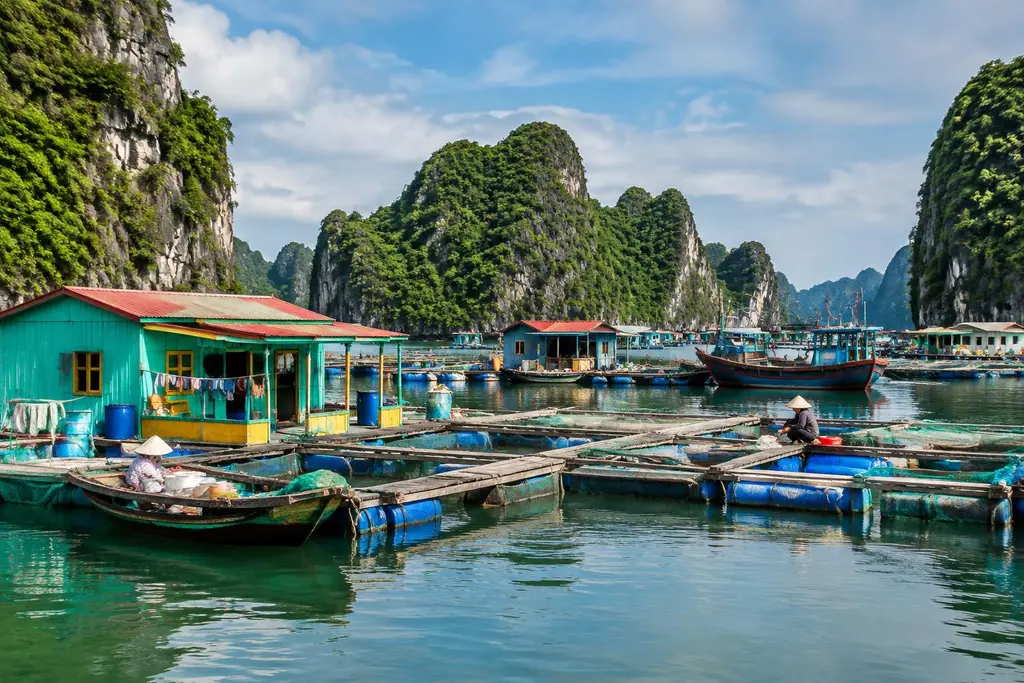 AI-generated illustration of Lan Ha Bay