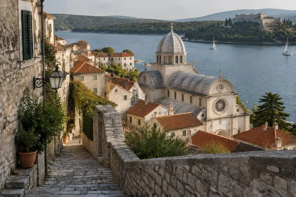 AI-generated illustration of Northern Dalmatian islands
