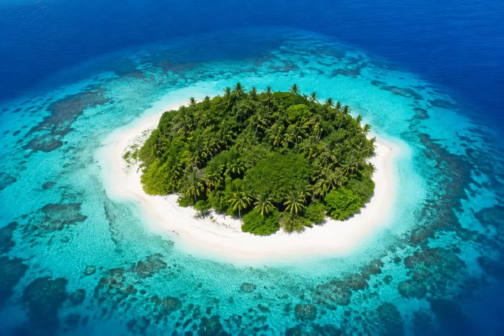 AI-generated illustration of Uninhabited islands