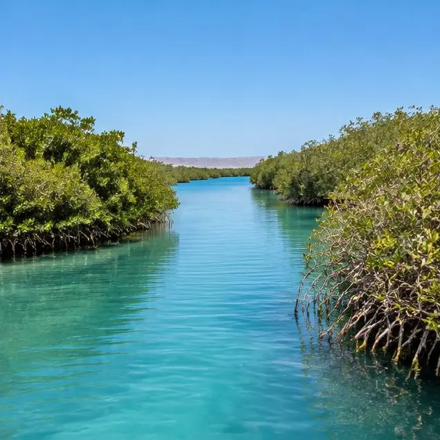 AI-generated illustration of Mangrove shorelines
