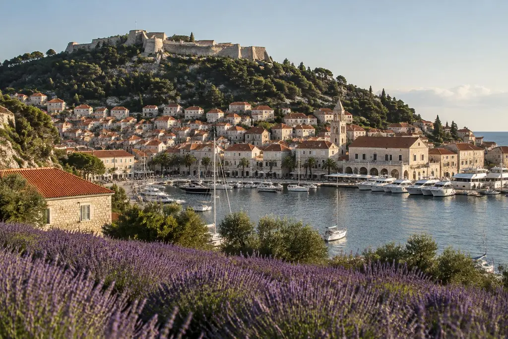 AI-generated illustration of Hvar