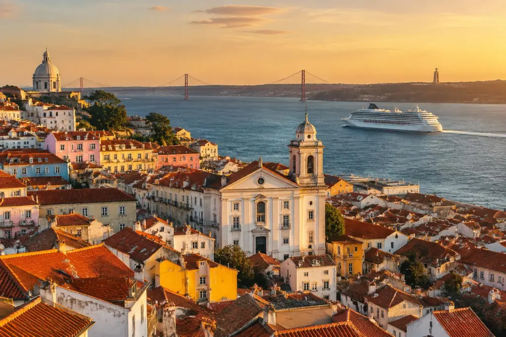 AI-generated illustration of Lisbon