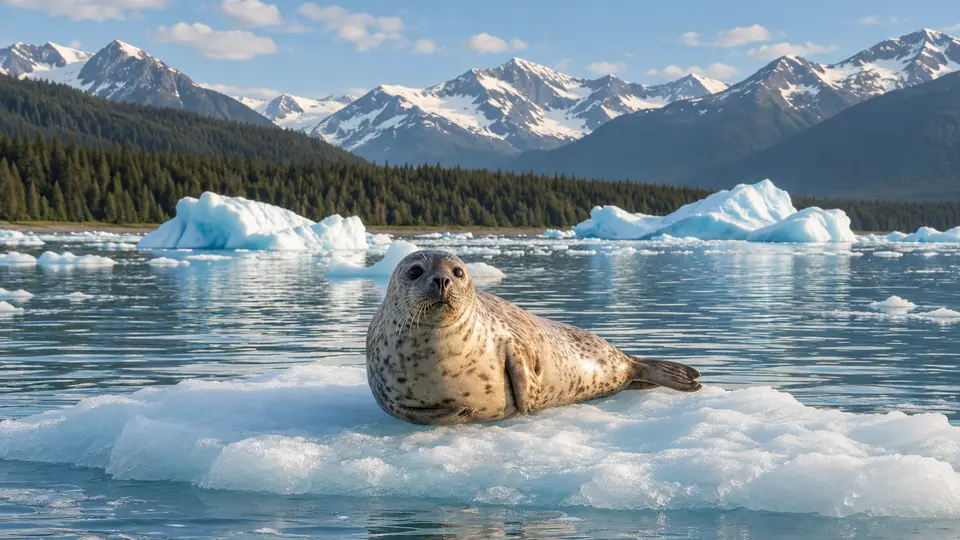 AI-generated illustration of Harbor Seal