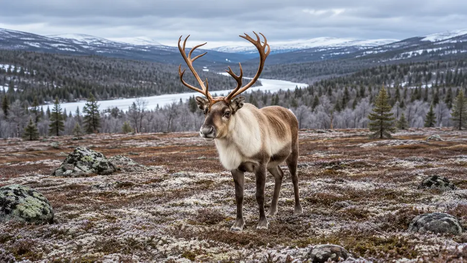 AI-generated illustration of Reindeer