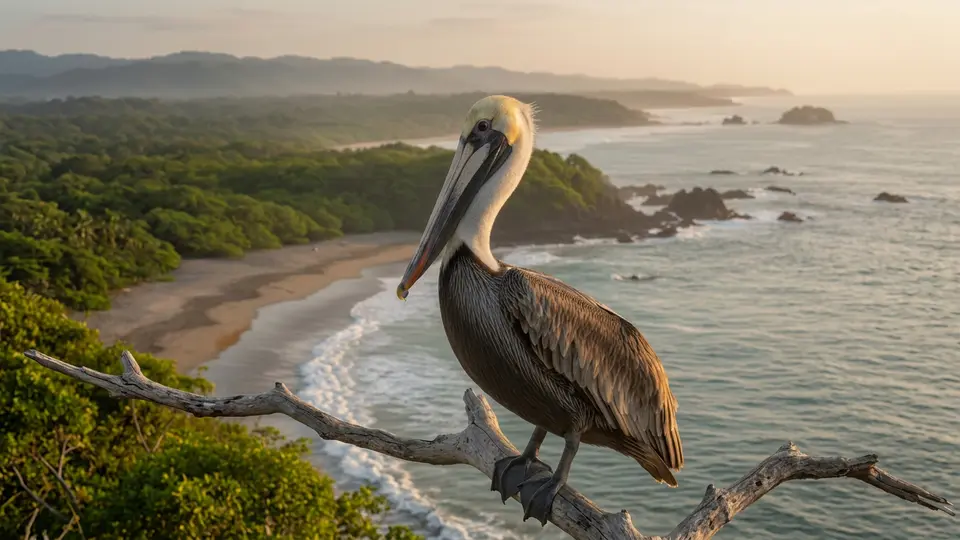 AI-generated illustration of Brown Pelican