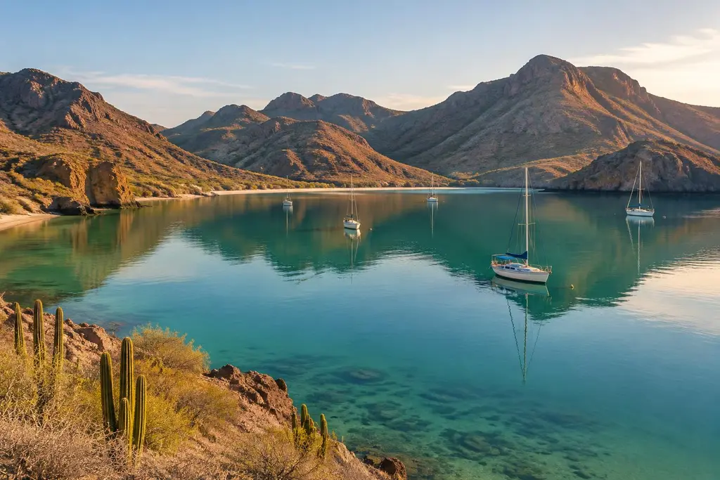 AI-generated illustration of Bahía Agua Verde