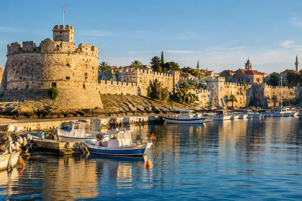 AI-generated illustration of Rhodes