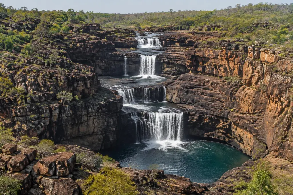 AI-generated illustration of Mitchell Falls country