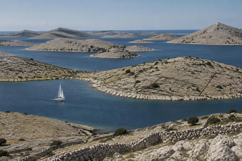 AI-generated illustration of Kornati islands