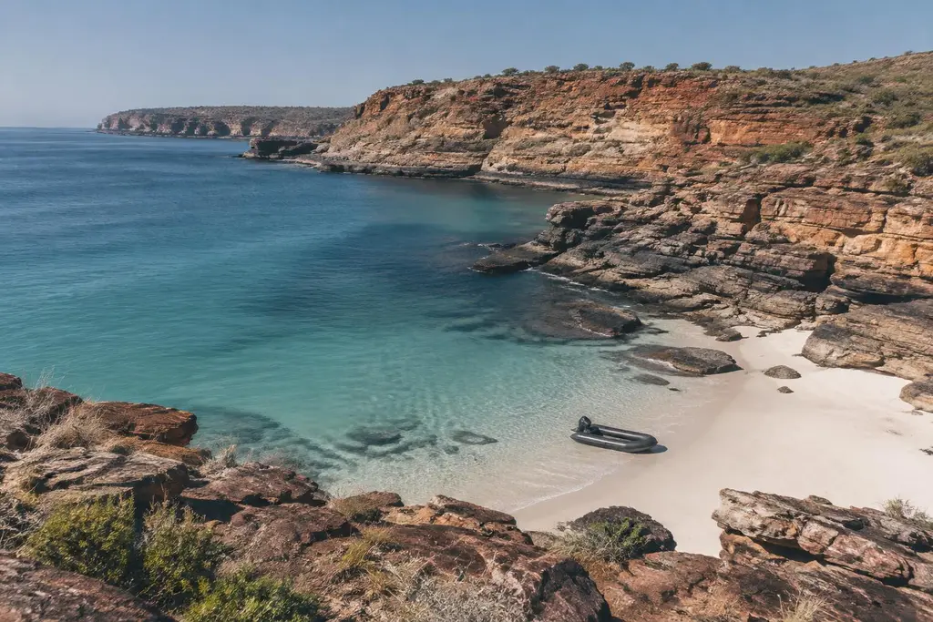 AI-generated illustration of Kimberley sandstone coast