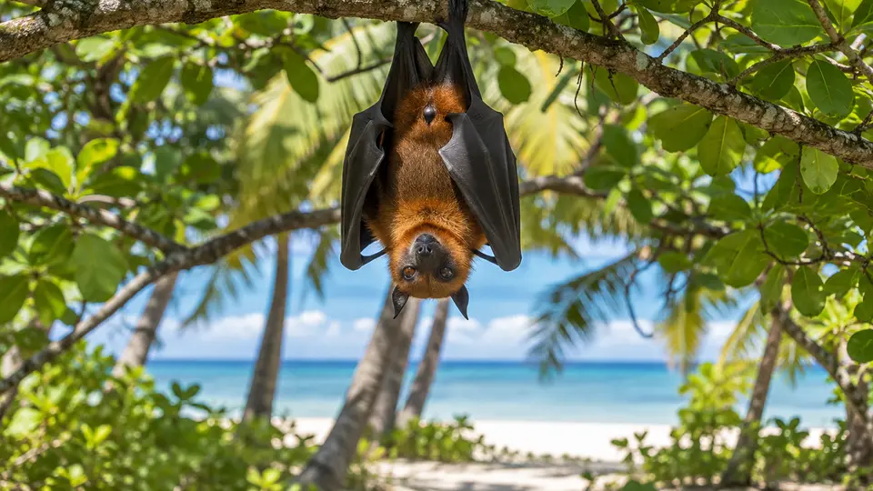 AI-generated illustration of Indian flying fox
