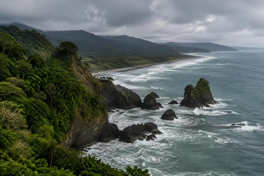 AI-generated illustration of Pacific landscapes