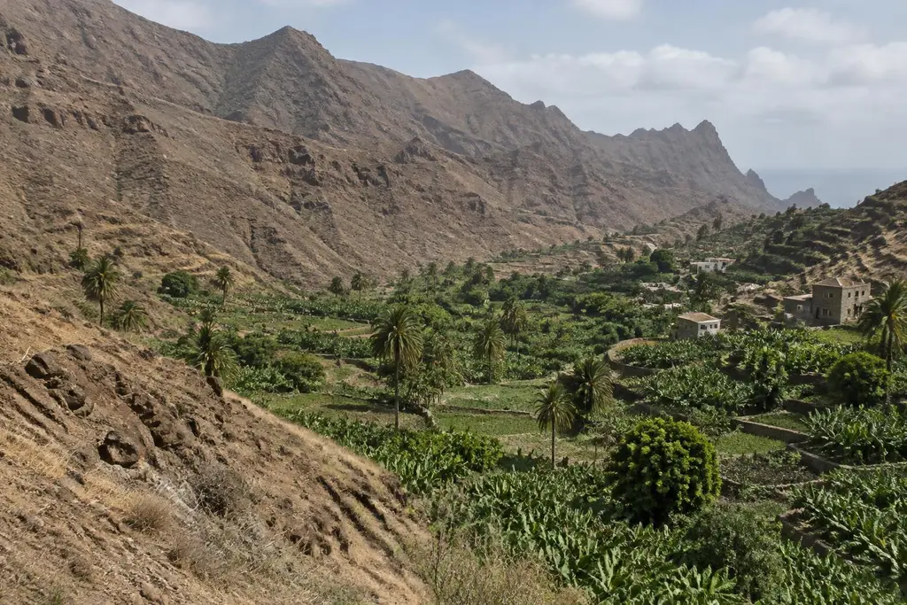 AI-generated illustration of Dry islands & green valleys