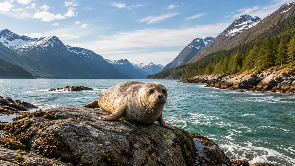 AI-generated illustration of Harbour Seal