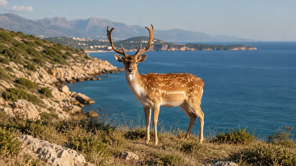 AI-generated illustration of Persian Fallow Deer