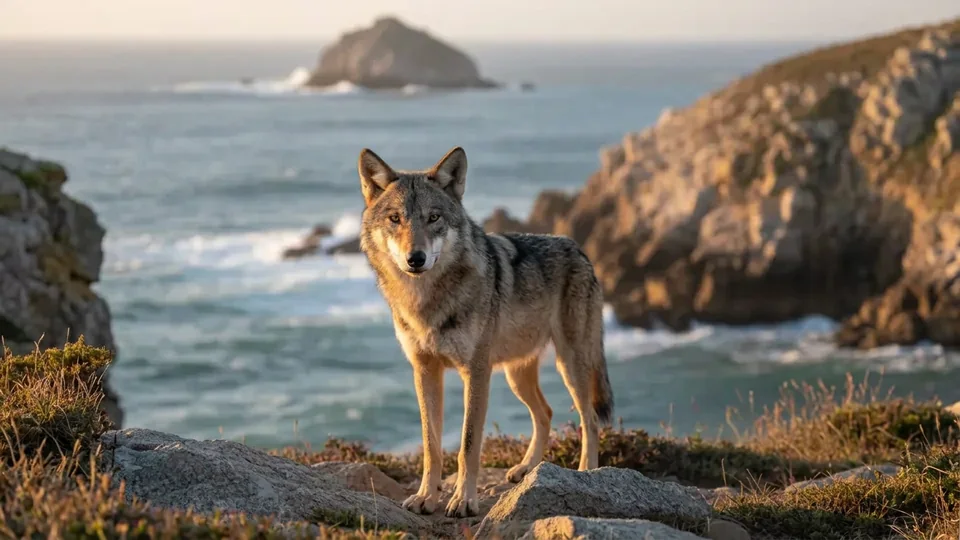 AI-generated illustration of Iberian Wolf