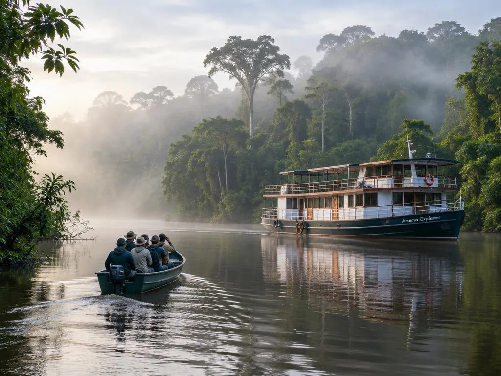 Amazon river landscape