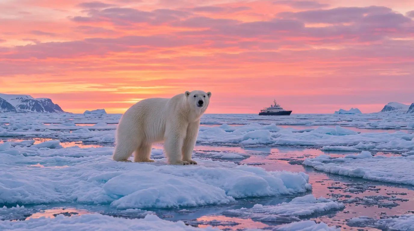 Small-ship adventure cruise scenery in Arctic