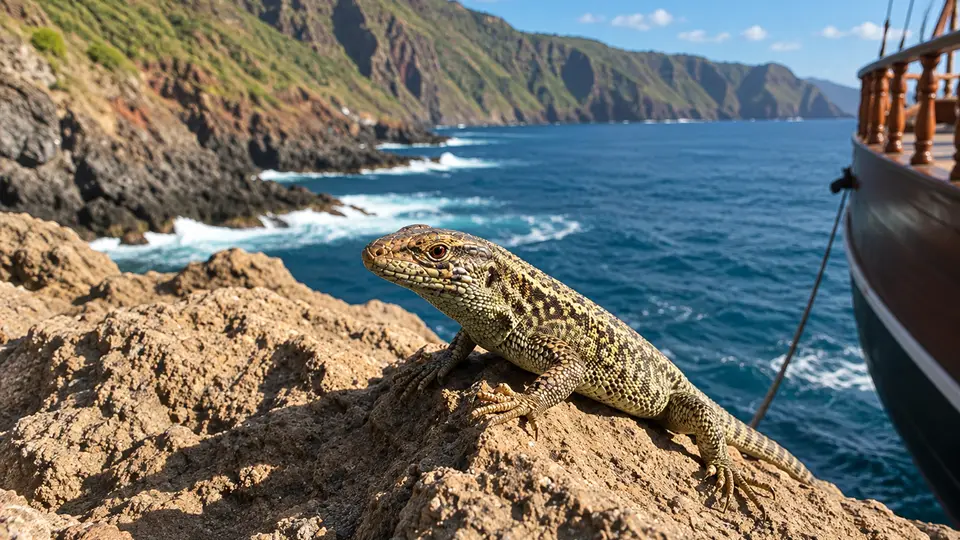 AI-generated illustration of Madeira Wall Lizard