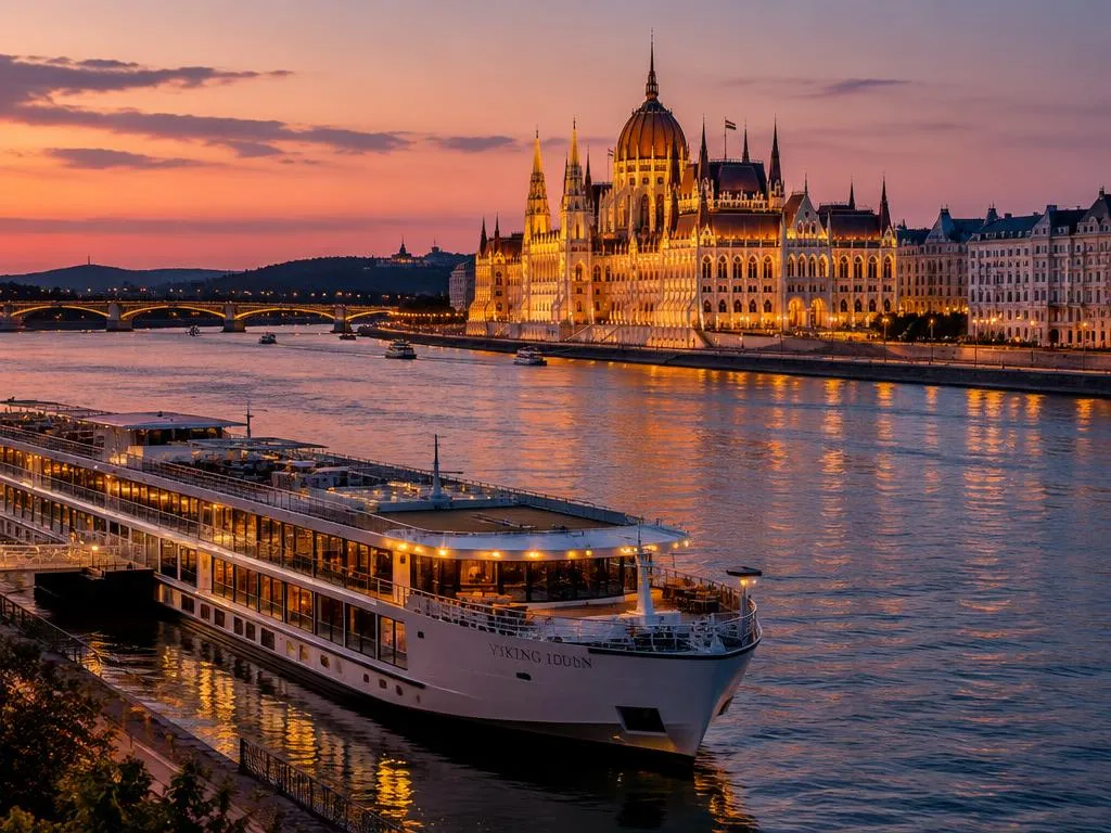 Danube river landscape