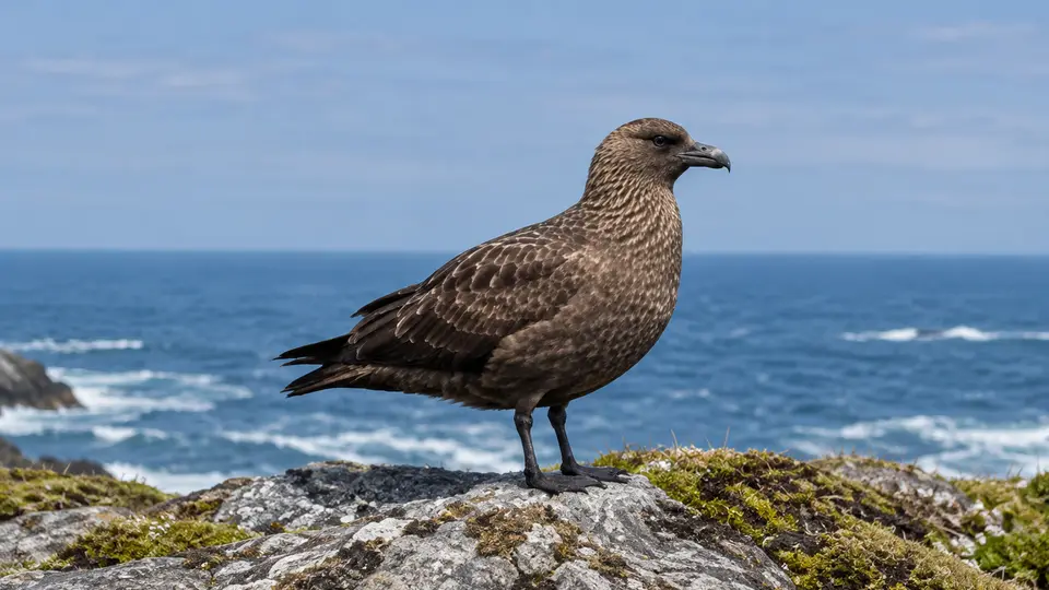 Great Skua in its natural habitat, AI illustration
